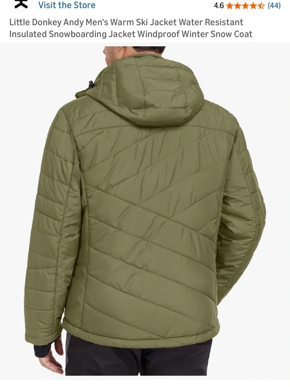 NWT Little Donkey Andy Men's Warm Ski Jacket Water Resistant Insulated XXXL